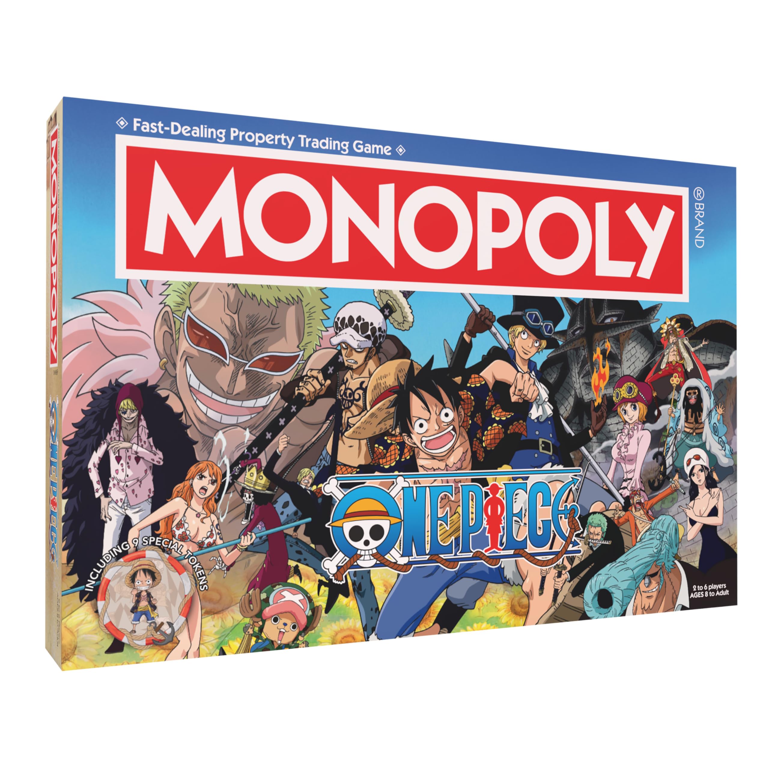 Monopoly: One Piece Edition Board Game | Buy, Sell, Trade with Popular Characters from The Manga & Anime Series | Featuring 9 Miniature Tokens | Officially Licensed Merchandise and Collectible