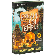 Professor Puzzle: Escape from The Lost Temple - Archeological Themed Escape Room Board Game, 12 Logic & Number Puzzles to Solve, Ages 12+, 1+ Players