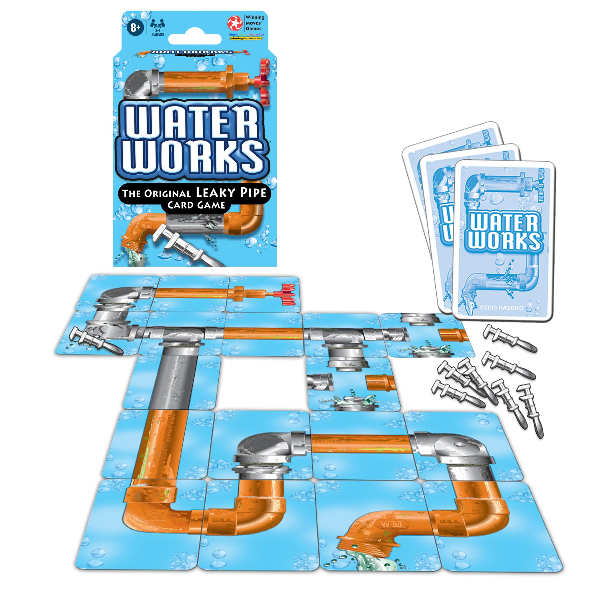 Winning Moves Classic Waterworks Leaky Pipe Card Game