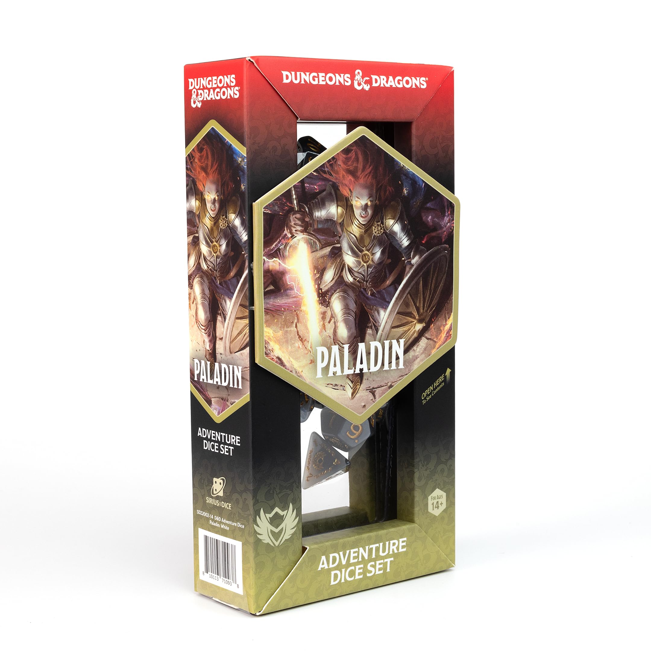 D&D Adventure Dice (Paladin Class: White)