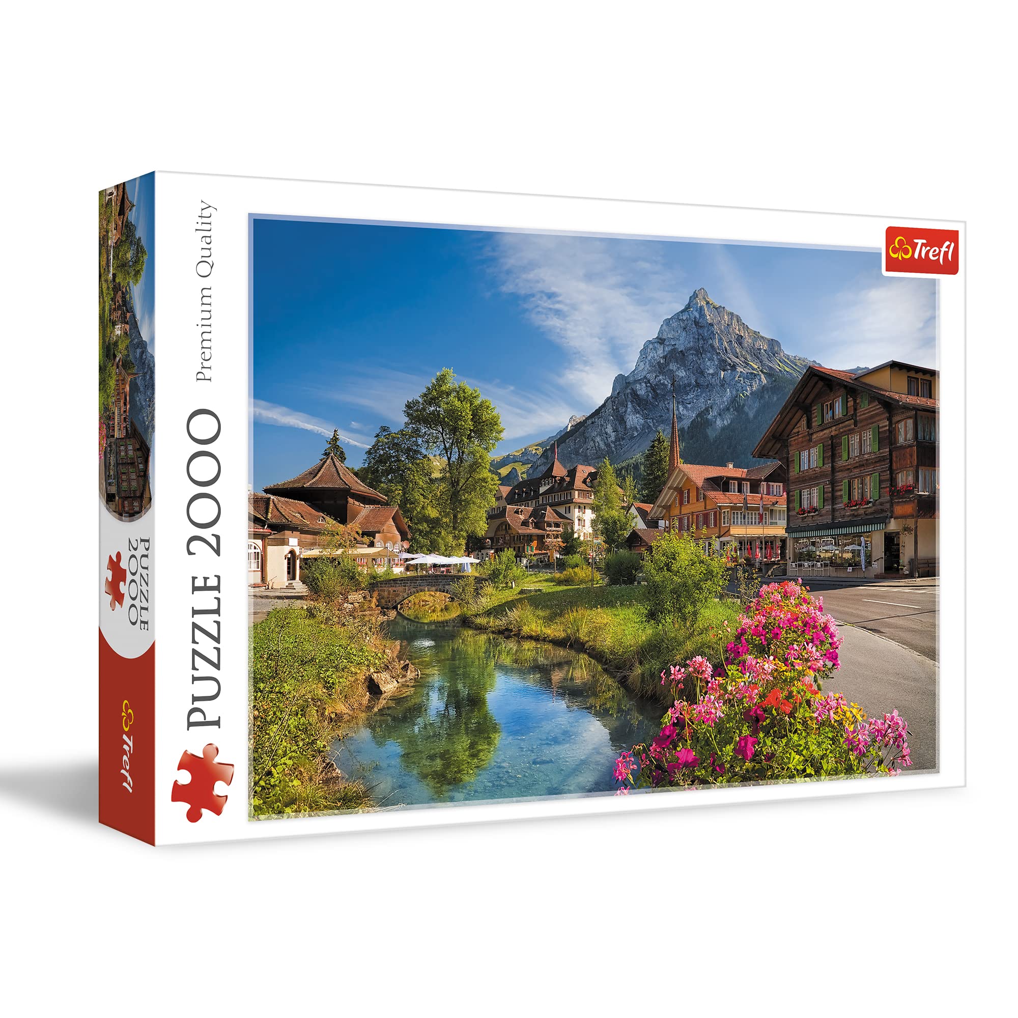 Trefl Alps in The Summer 2000 Piece Jigsaw Puzzle Red 38"x27" Print, DIY Jigsaw, Creative Fun, Classic Puzzle for Adults and Children from 14 Years Old