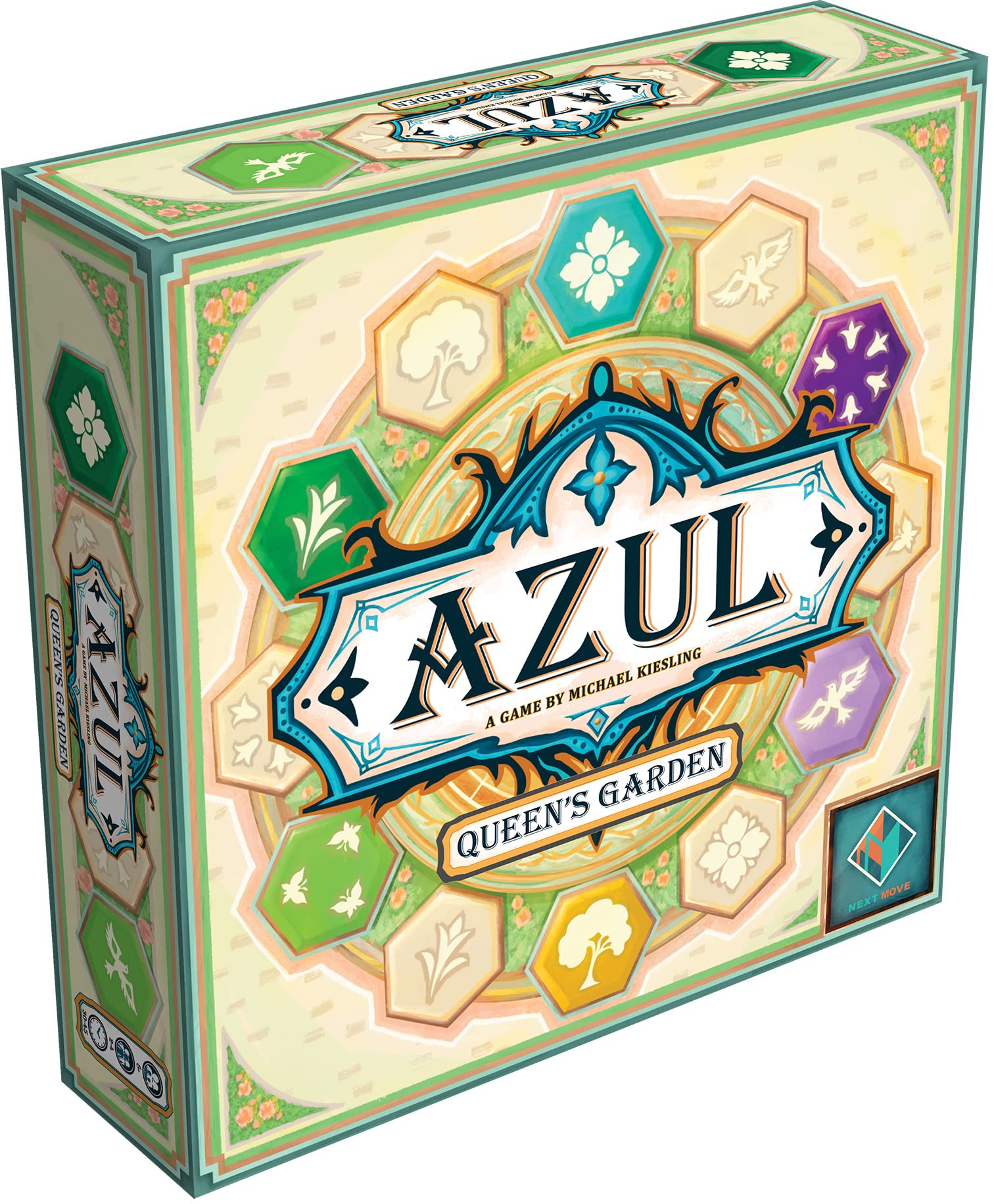 Asmodee Azul Queen's Garden Board Game - Create a Royal Paradise, Mosaic Tile Placement Strategy Game for Kids & Adults, Ages 10+, 2-4 Players, 45-60 Minute Playtime