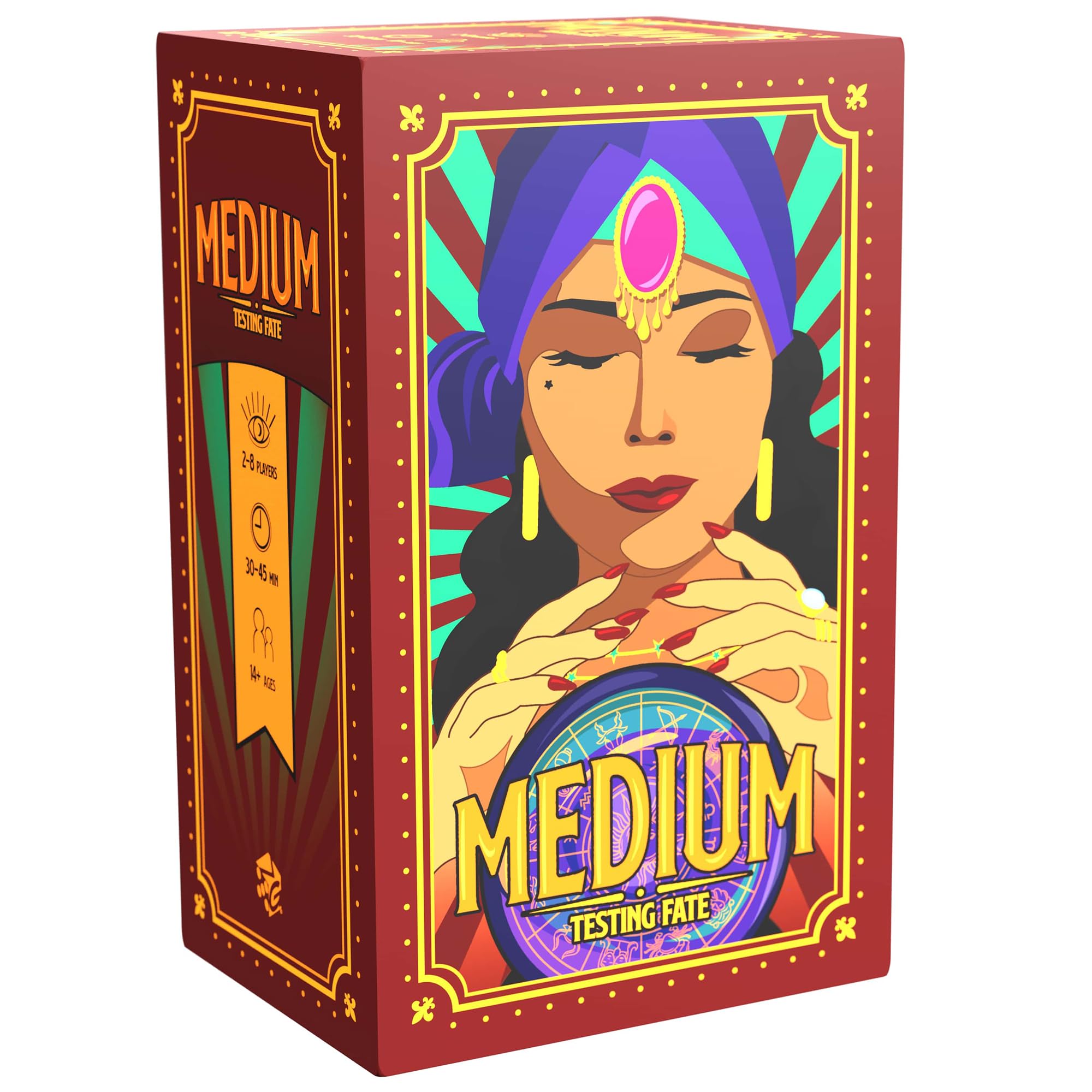 Greater Than Games: Medium: Testing Fate - Psychic Team Party Game, Social Word Game Where You Read Your Friends' Minds, Ages 14+, 2-8 Players, 30 Min