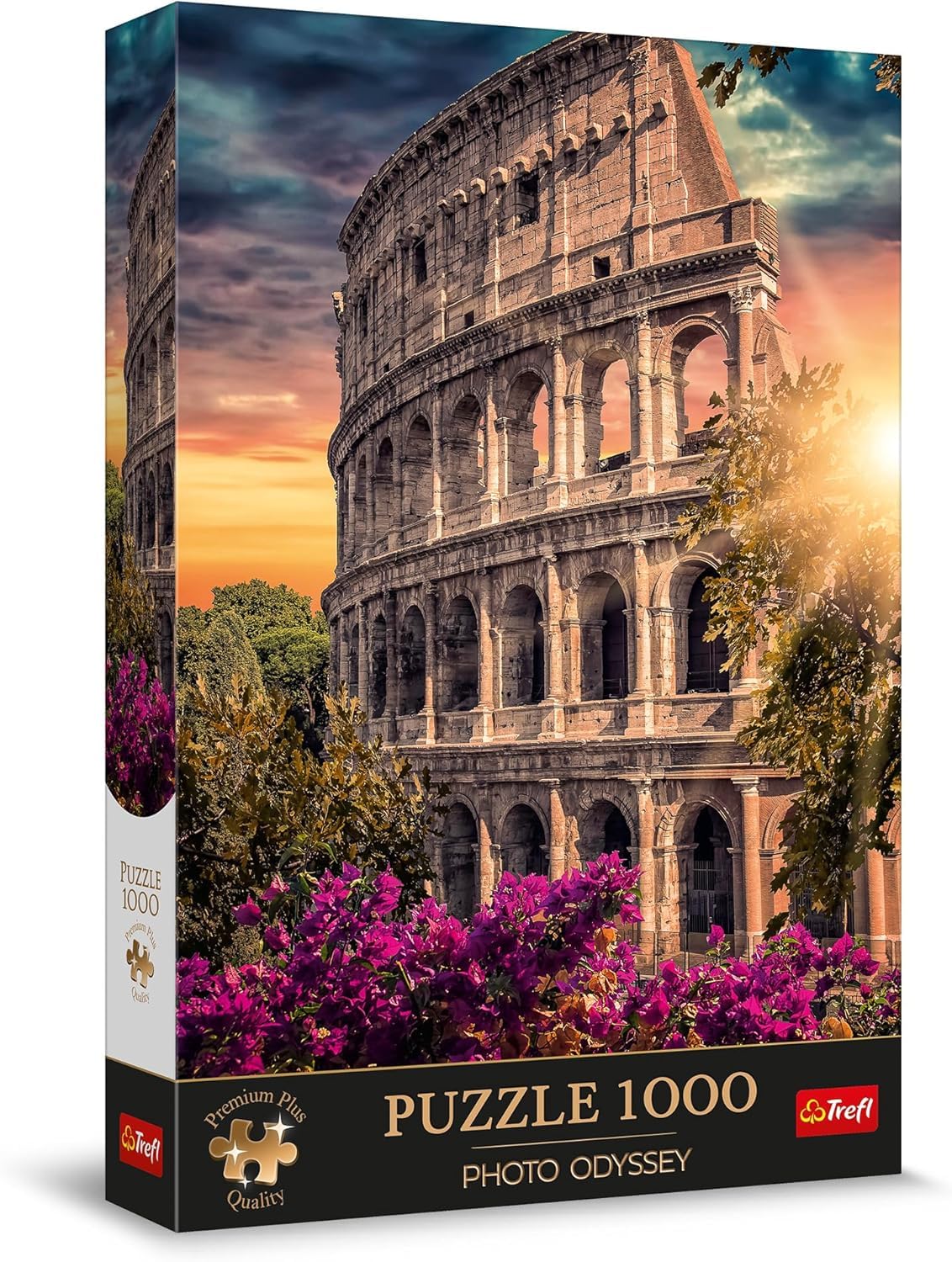 Trefl Premium Plus Quality - Puzzle Photo Odyssey: Colosseum, Rome - 1000 Pieces, Unique Photographic Series, Perfect Piece Fit, for Adults and Children from 14 Years