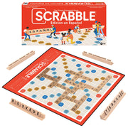 Winning Moves Scrabble Edicion En Espanol/Spanish Scrabble Games USA, World's Most Famous Word Game Designed for The Spanish Language, for 2-4 Players, Ages 8+