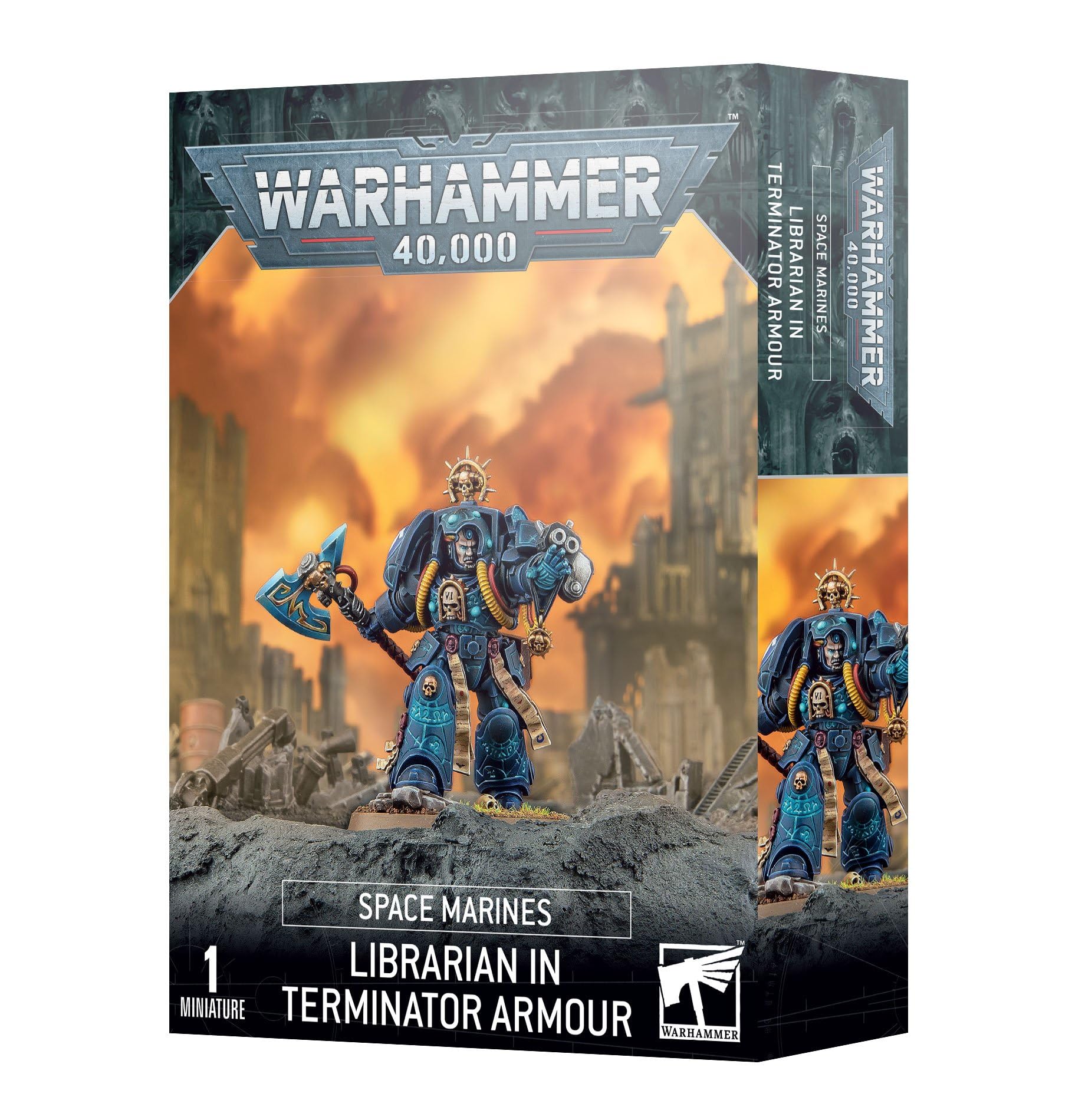 GAMES WORKSHOP Warhammer 40,000: Space Marines Librarian in Terminator Armour, Blue