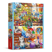 Trefl The Art of Painting 2x500 Piece Jigsaw Puzzle, 19"x13" Print, Two Separate Illustration, DIY, Creative Fun, Classic Puzzle for Adults and Children from 10 Years Old