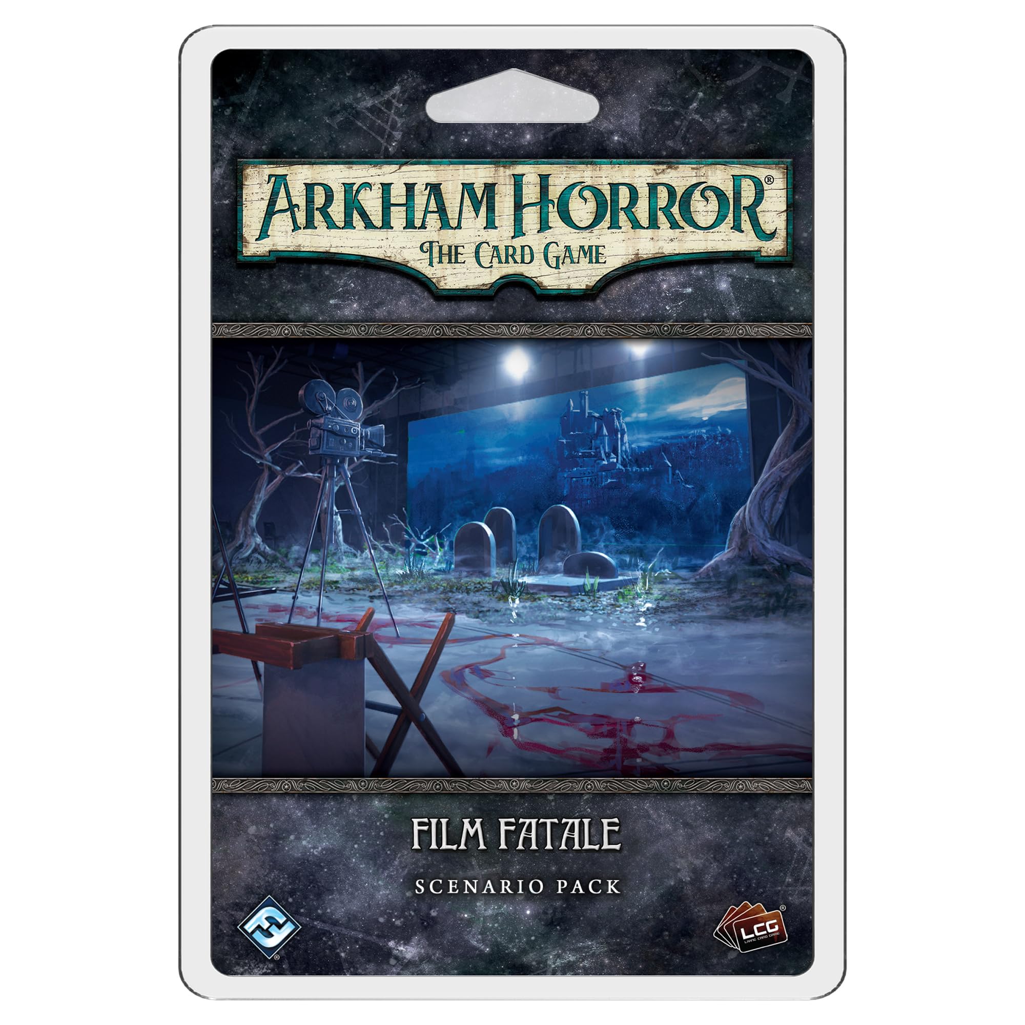 Fantasy Flight Games Arkham Horror The Card Game Film Fatale Scenario Pack - Explore Bizarre Film Sets, Cooperative LCG, Ages 14+, 1-4 Players, 1-2 Hr Playtime, Made