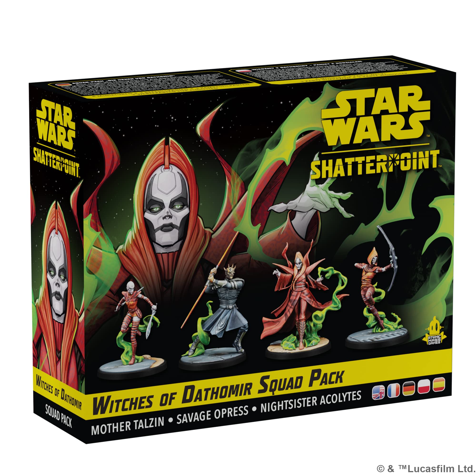 Star Wars Shatterpoint Witches of Dathomir SQUAD PACK - Tabletop Miniatures Game, Strategy Game for Kids and Adults, Ages 14+, 2 Players, 90 Minute Playtime, Made by Atomic Mass Games