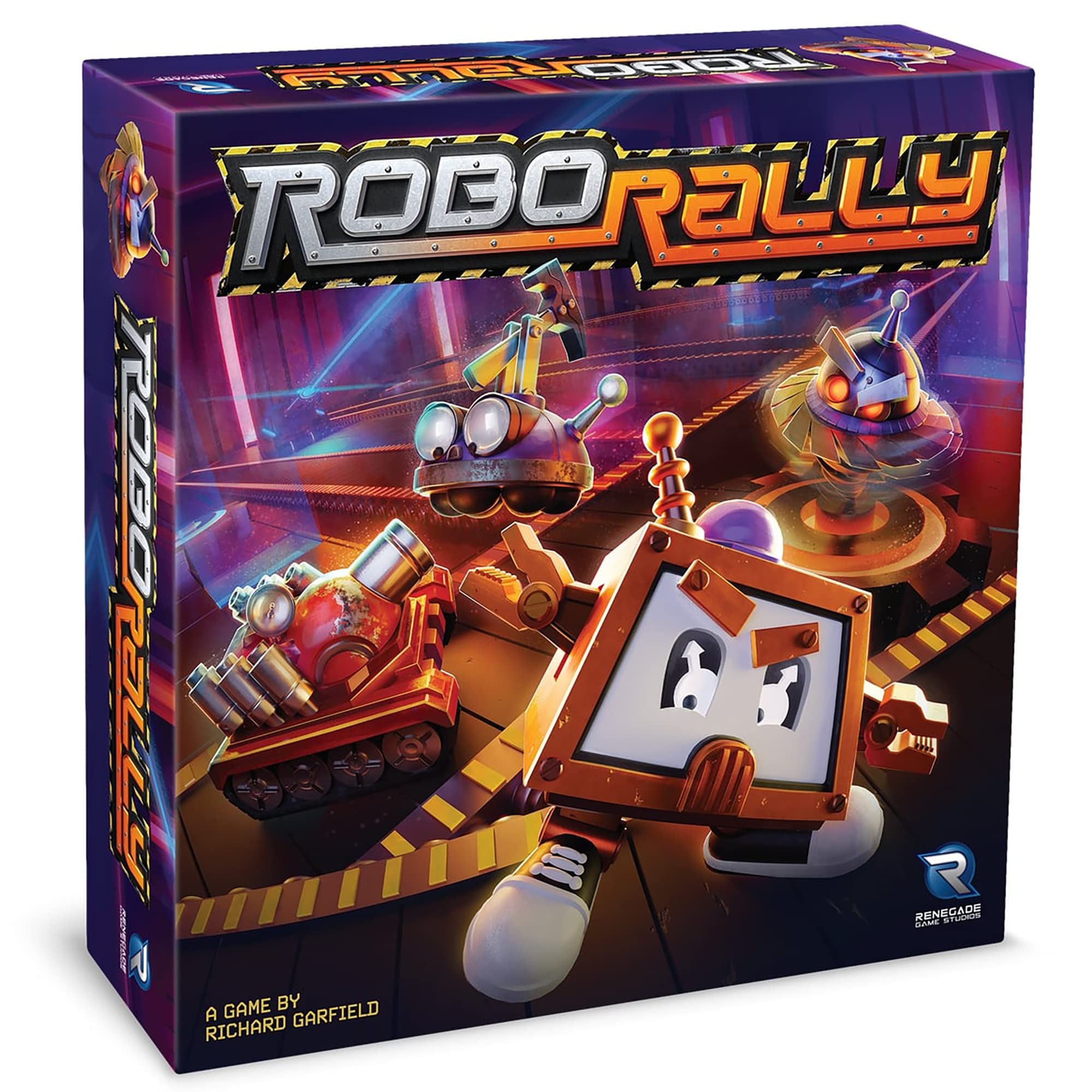 Renegade Game Studios | Robo Rally | Strategy Board Game for 2-6 Players, Ages 12+ with 6 Pre-Painted Robot Miniatures