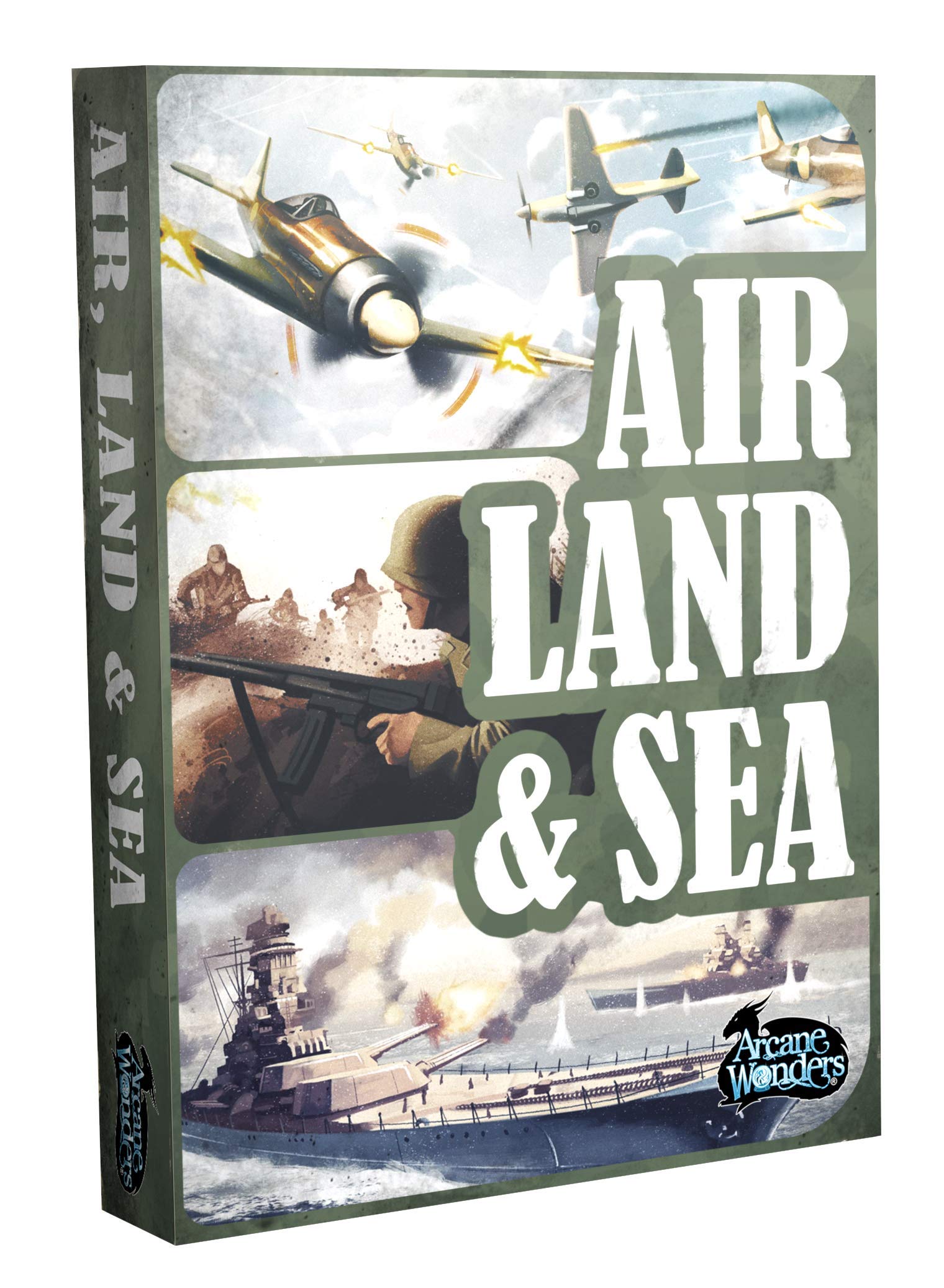 Air, Land & Sea Strategy Card Game by Arcane Wonders | Tactical Military Battle Game with Hidden Deployment, Theater Control & Strategic Withdrawal | 2 Players | Ages 14+