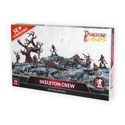 Dungeons & Lasers: Skeleton Crew DND Miniatures - 18 Model Set - 5e Compatible 32mm Scale - Assembly and Painting Required - for 14 Years +