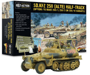 Warlord Bolt Action SD.KFZ (Alte) Half-Track 1:56 Tabletop Miniatures - Plastic Paintable Miniature WWII Soldiers Set, Unpainted Table Top 28mm Military Minifigures for Adults - Gaming Figurines Pack