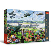 Trefl Premium Plus Quality - Puzzle Tea Time: Air Show - 1000 Pieces, Series of Painted Nostalgic Images, Perfect Piece Fit, for Adults and Children from 14 Years
