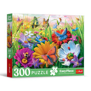 Trefl - Puzzle EasyPiece: Insects in The Meadow - 300 Pieces - Large Pieces, Easy Puzzle, for Adults and Children Aged 10 and Older
