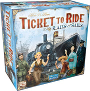 Asmodee Ticket to Ride Rails & Sails Board Game - Train Route-Building Strategy Game, Family Fun for Kids & Adults, Ages 10+, 2-5 Players, 90-120 Minute Playtime