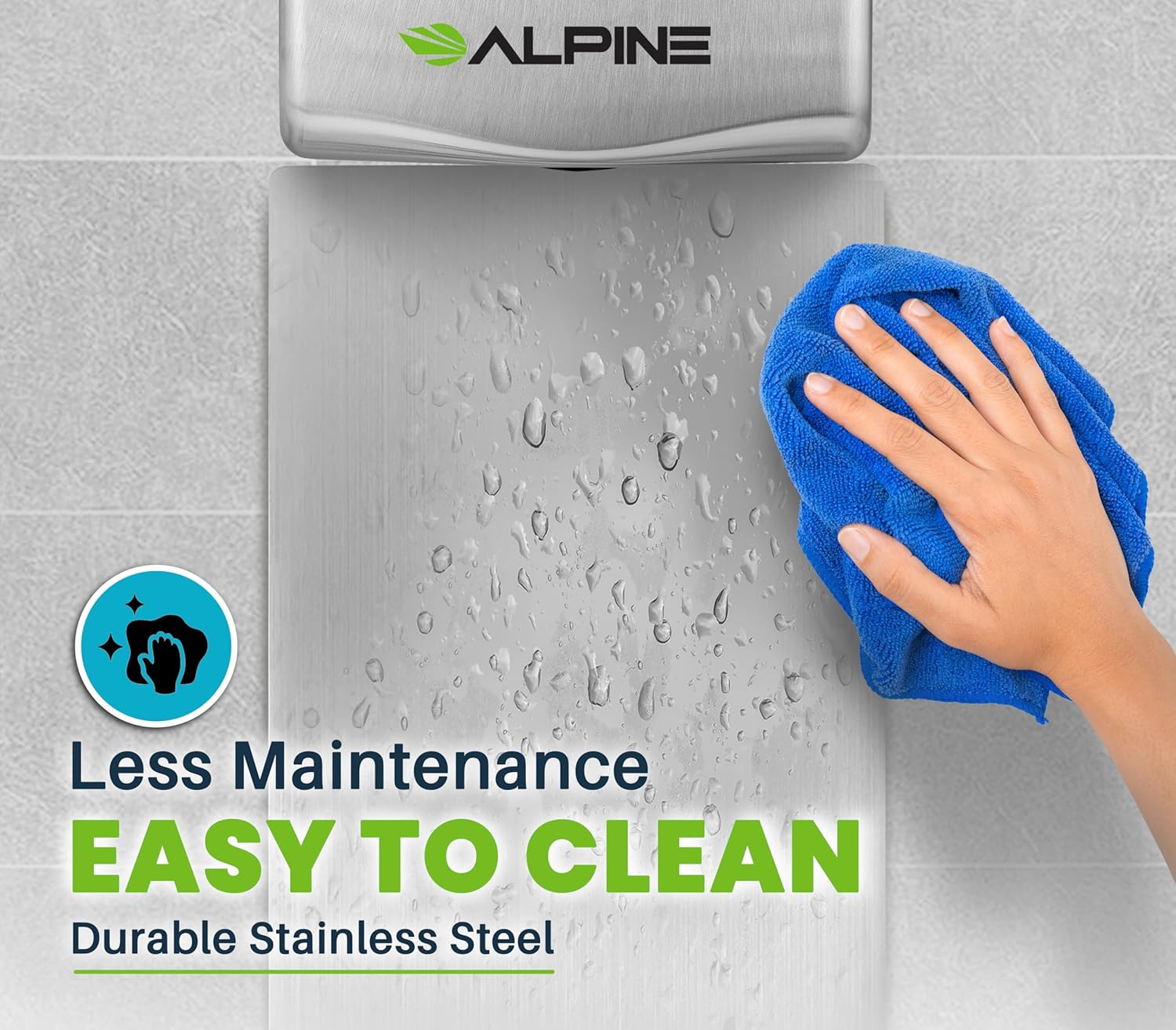 Stainless Steel Hand Dryer Wall Guard