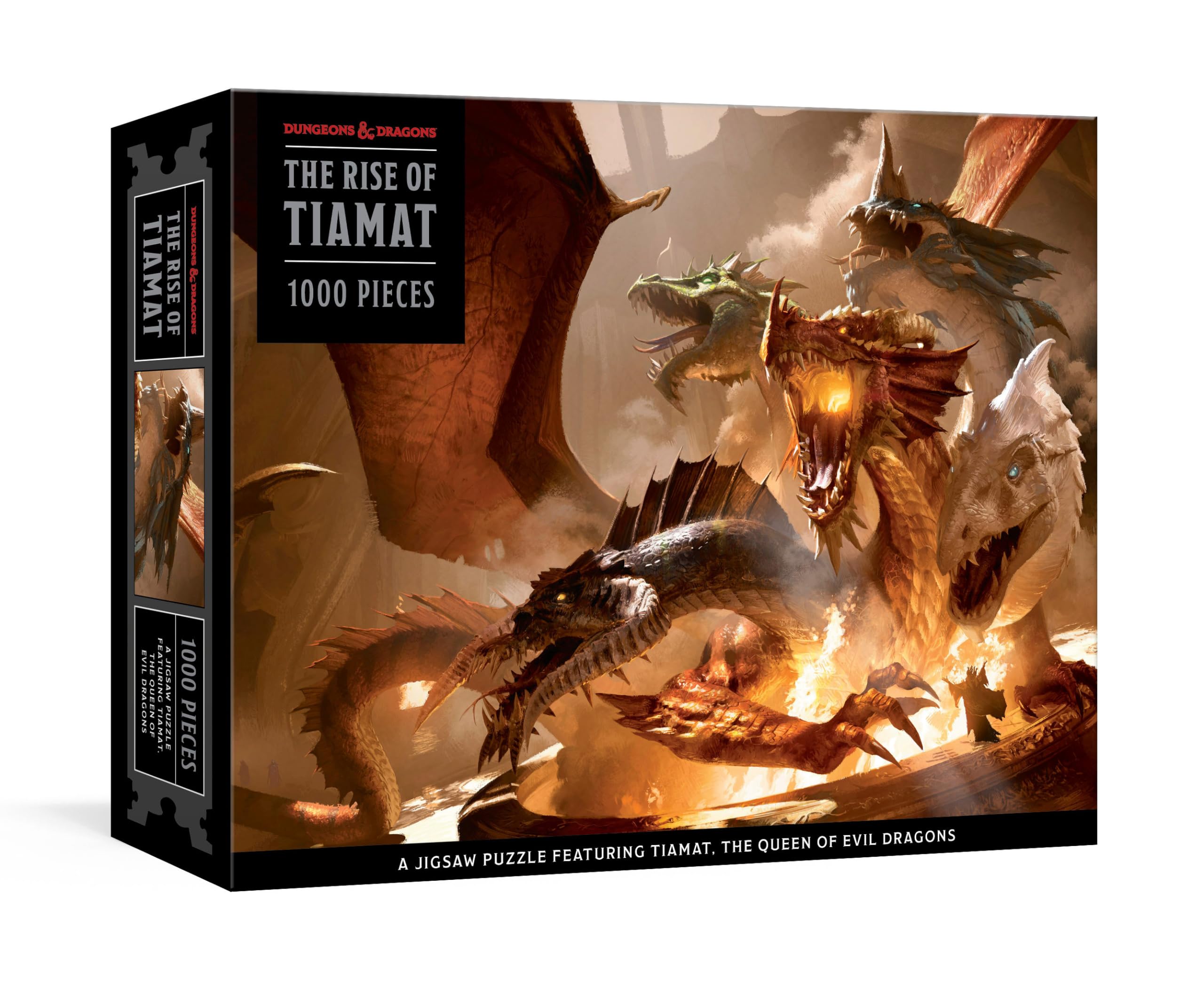 The Rise of Tiamat Dragon Puzzle (Dungeons & Dragons): 1000-Piece Jigsaw Puzzle Featuring The Queen of Evil Dragons: Jigsaw Puzzles forAdults