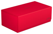 Ultimate Guard Arkhive 800+, Deck Case for 800 Double-Sleeved TCG Cards, Red, Compatible with Boulders, Magnetic Closure & Microfiber Inner Lining