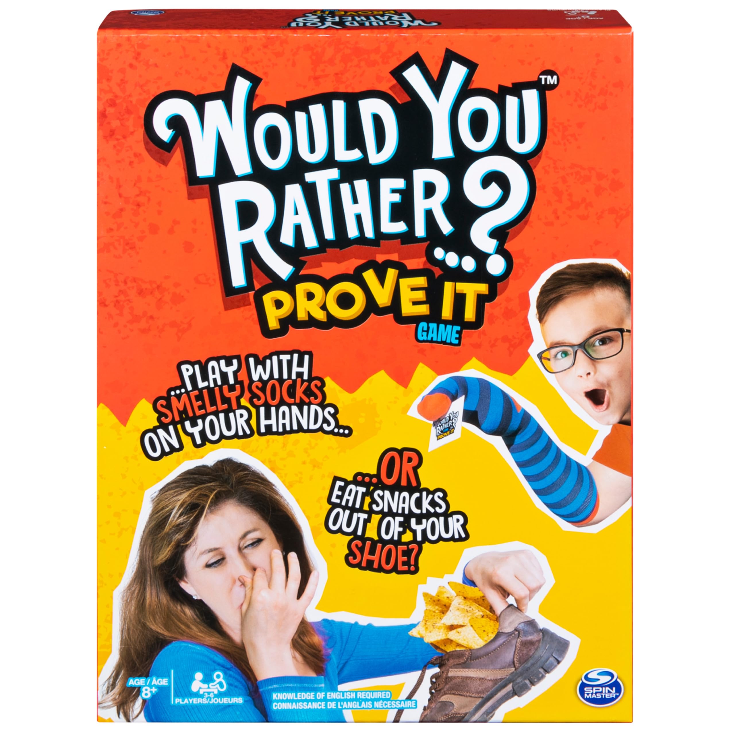 Spin Master Games Would You Rather…? Prove It, Hilarious Family Game of Demented Dilemmas, for Ages 8 and Up