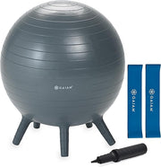 Gaiam Kids Stay-N-Play Ball W/Bonus Kick Bands Grey