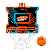 NERFOOP Slam Mini Basketball Hoop Set - Pro Hoop Mini Basket Set with NERF Foam Basketball - Spring Loaded Rim Great for Dunking - Perfect Bedroom + Office Accessory