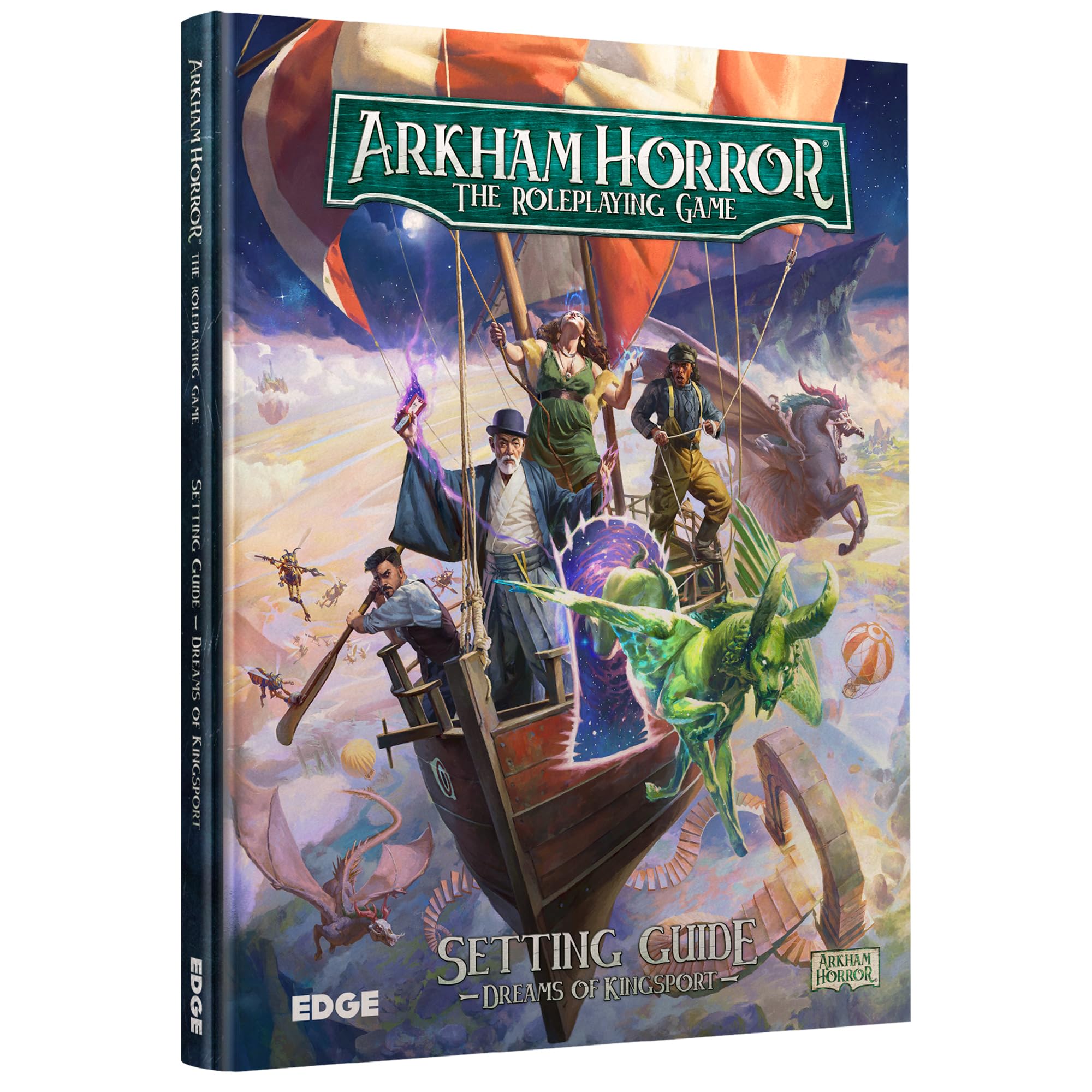 Asmodee Arkham Horror The Roleplaying Game Dreams of Kingsport Setting Guide - Immersive RPG for Kids & Adults, Ages 14+, 2-6 Players, 1+ Hour Playtime