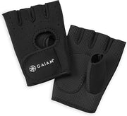 Gaiam Fitness Fingerless Gloves for Men & Women, Small-Medium