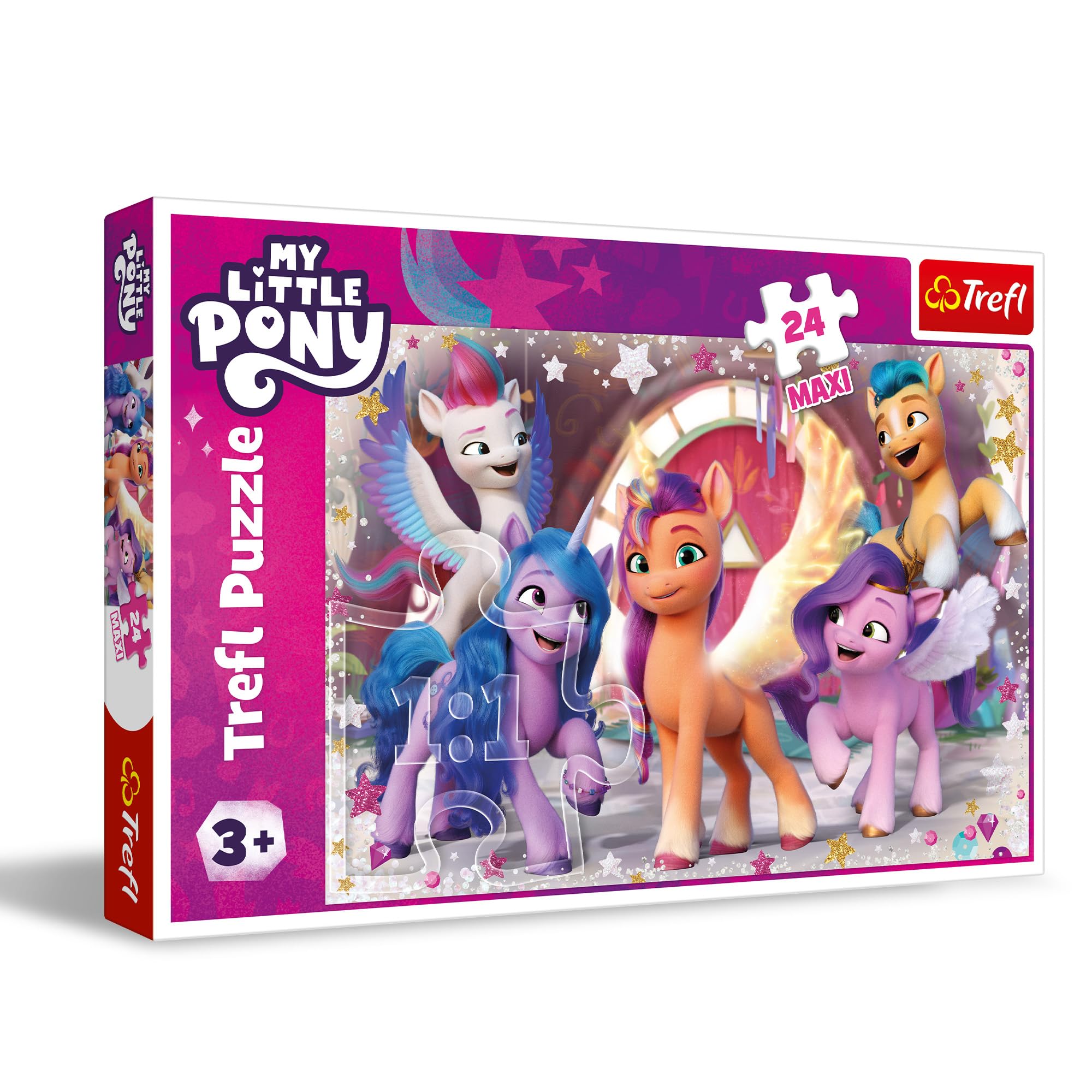 Trefl 24 Piece Jigsaw Puzzle Maxi A Happy Day of Ponies, DIY Puzzle, My Little Pony, Creative Fun, Classic Jigsaw for Adults and Children from 3 Years Old