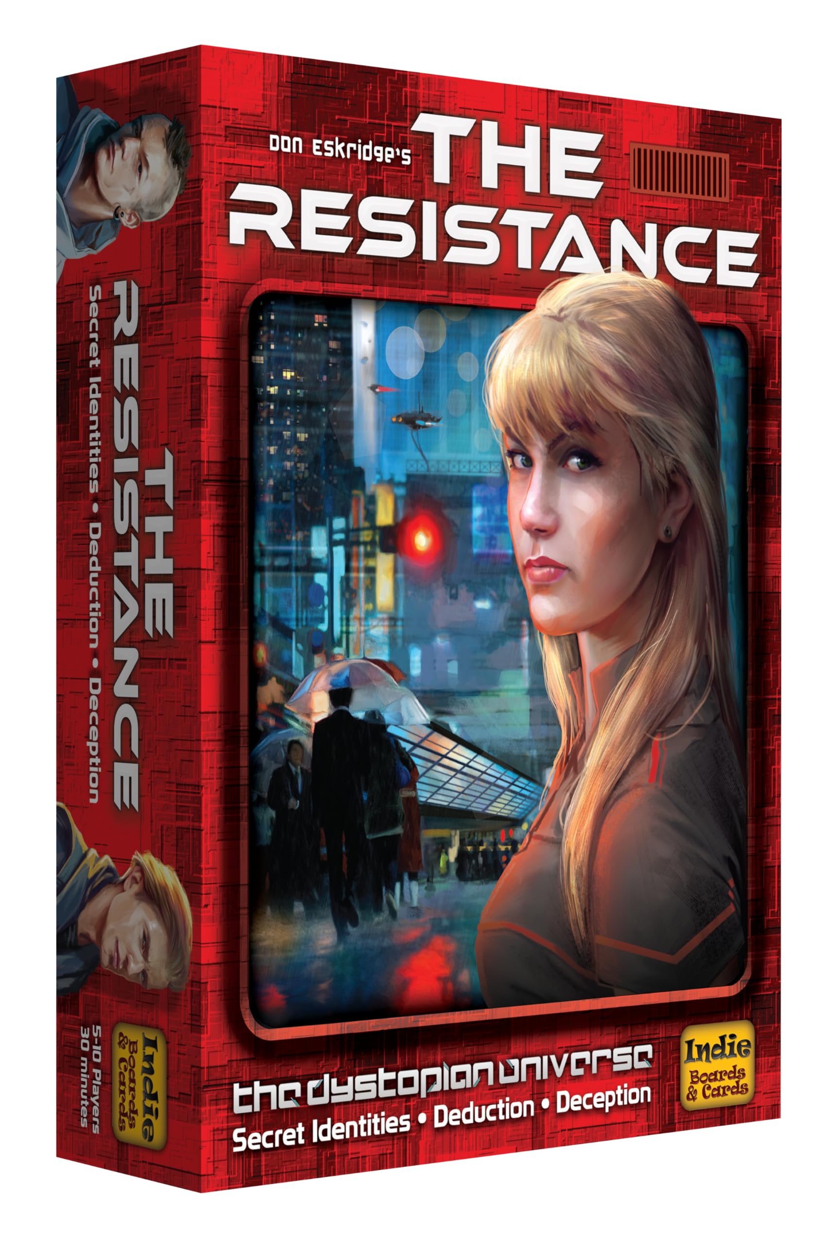 The Resistance Card Game by Indie Boards & Cards | Social Deduction Strategy Game of Bluffing, Deception, Negotiation | Party Game for 5–10 Players Ages 13+ | 30 Minute Rounds