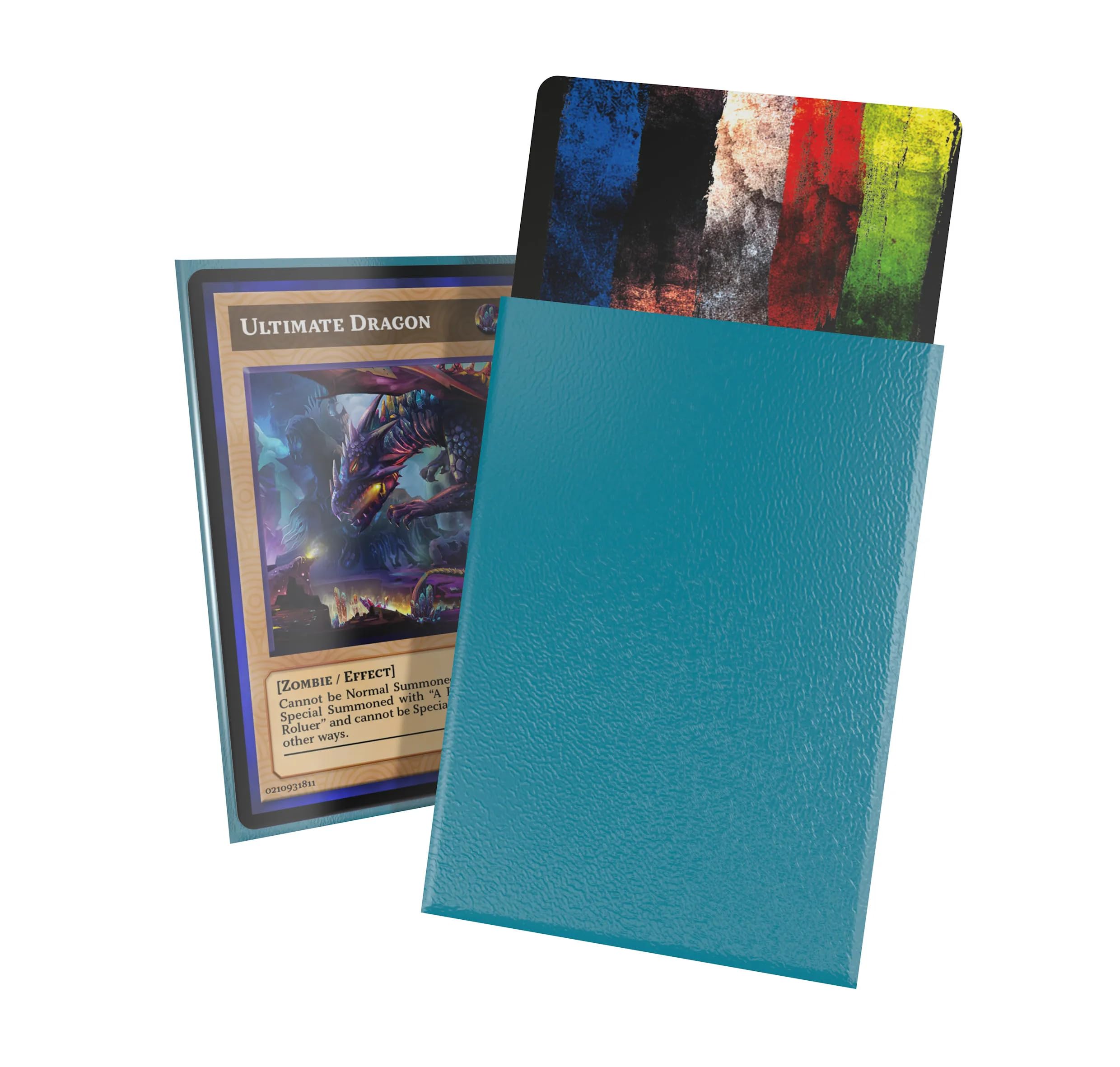 Ultimate Guard Cortex Outer Card Sleeves, 60 Japanese Size TCG Sleeves, 62 x 89mm, Petrol Back, Matte Finish, No PVC & Acid-Free, High Clarity