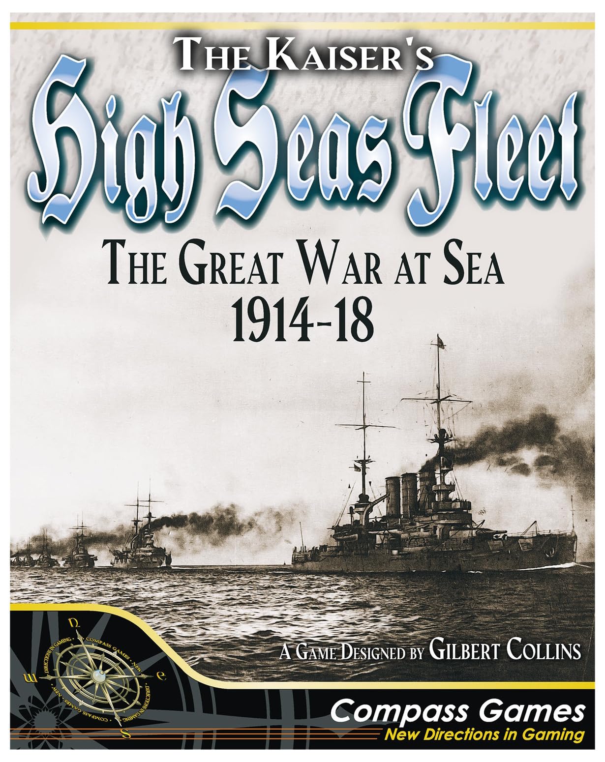 Compass Games The Kaiser's High Seas Fleet, WWI Naval Strategy Board Game, for Adults 18+