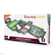 Dungeons & Lasers: Undercity Hideout Terrain Set for DND and Tabletop RPG Games - 5E Compatible for 28mm - 32mm Scale Miniatures - Modular Design for Quick Assembly - Unpainted