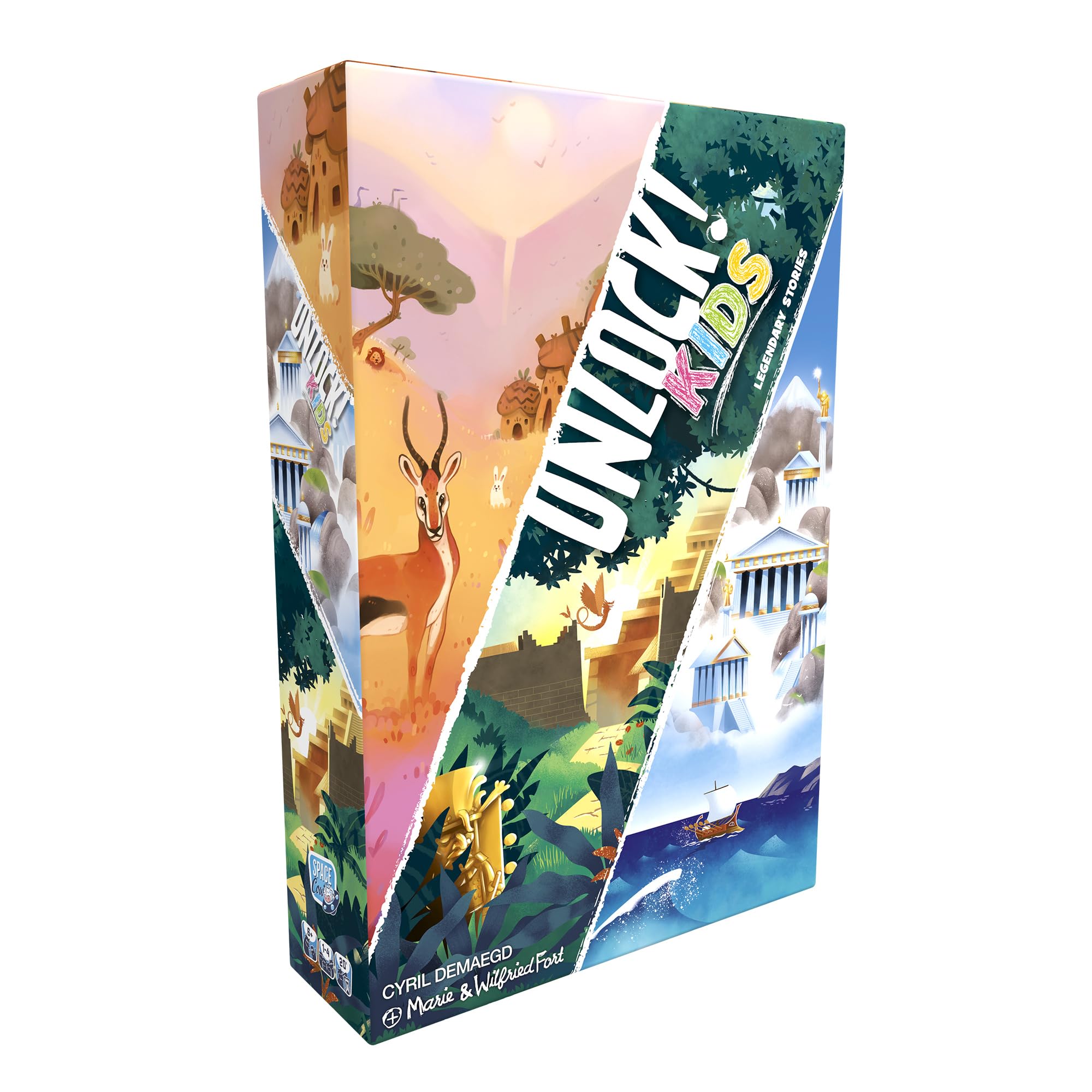 Unlock! Kids: Legend Stories Card Game - Escape Room Game for Kids and Adults, Cooperative Mystery Game for Family Game Night, Ages 6+, 1-4 Players, 20-60 Minute Playtime, Made by Space Cow