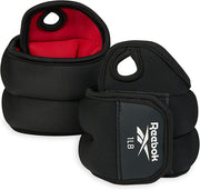 Reebok Soft Thumb Locking Wrist Weights 2Lb Pair - Black