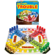 Winning Moves Classic Trouble with Retro Artwork and Pop-o-Matic Popper Games USA, Designed for Kids, Ages 5+ Perfect for an Indoor Interactive Activity (1176)