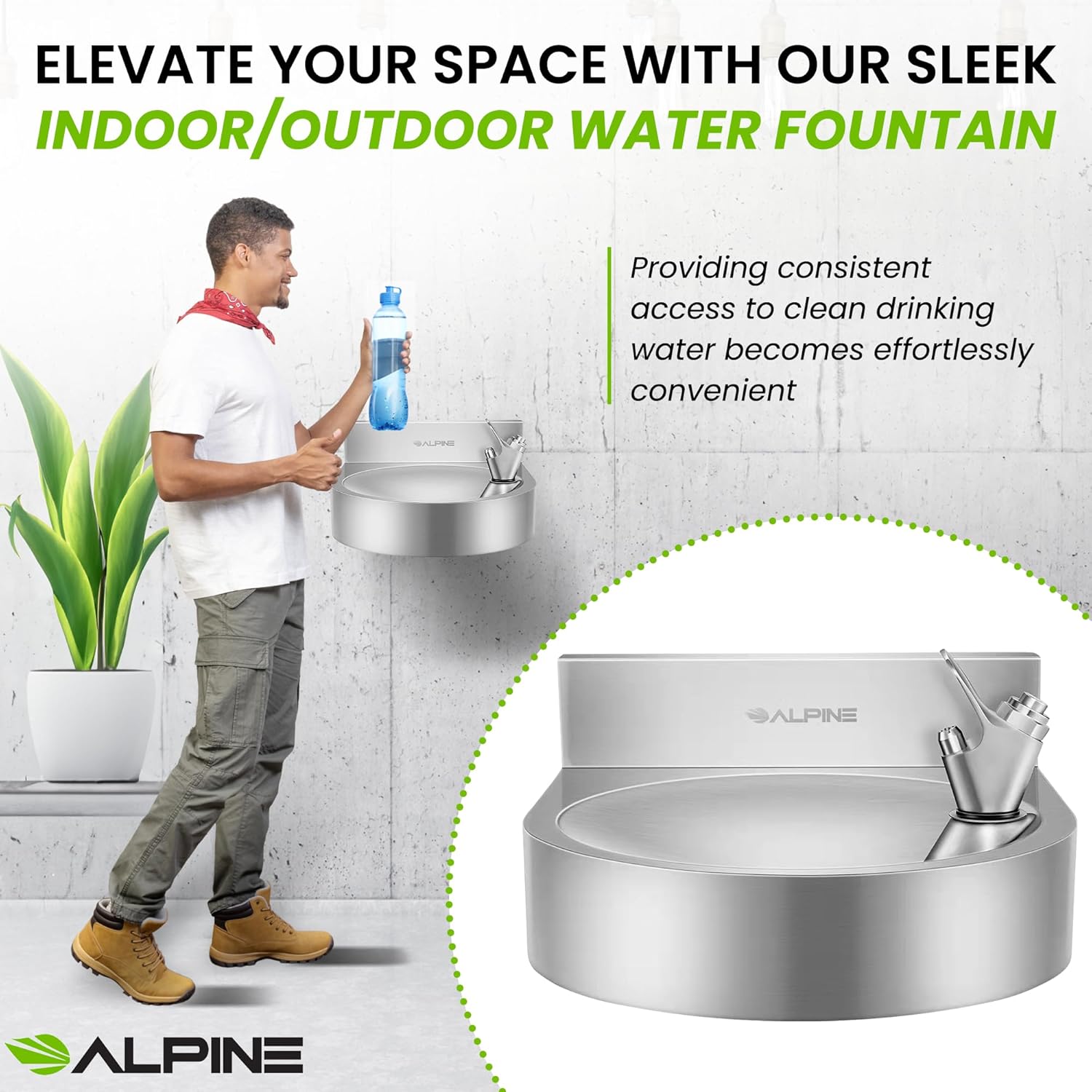 Wall Mounted Indoor/Outdoor Water Fountain