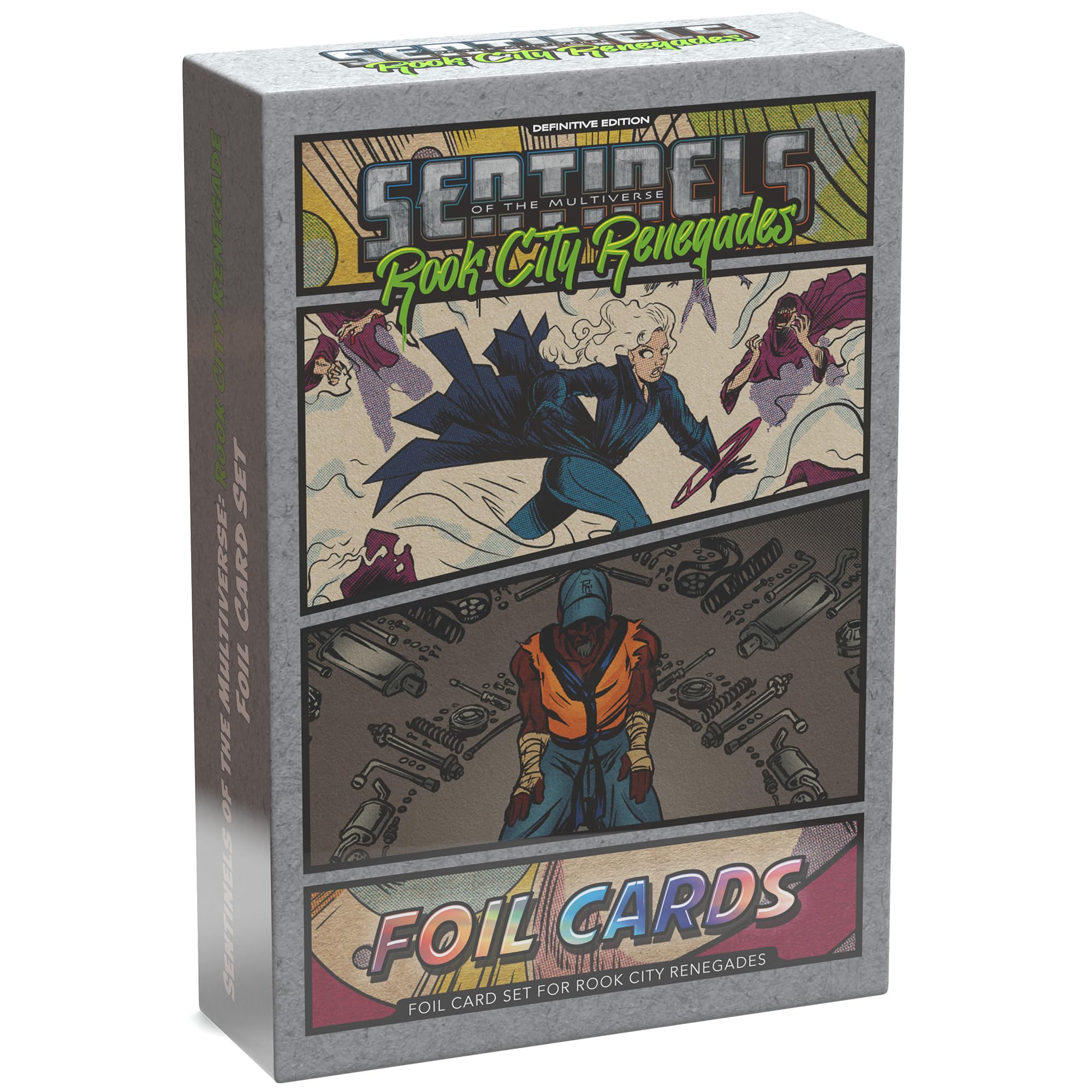 Greater Than Games | Sentinels of The Multiverse: Disparation | Cooperative Strategy Board Game Expansion | 1 to 5 Players | 30+ Minutes | Ages 14+