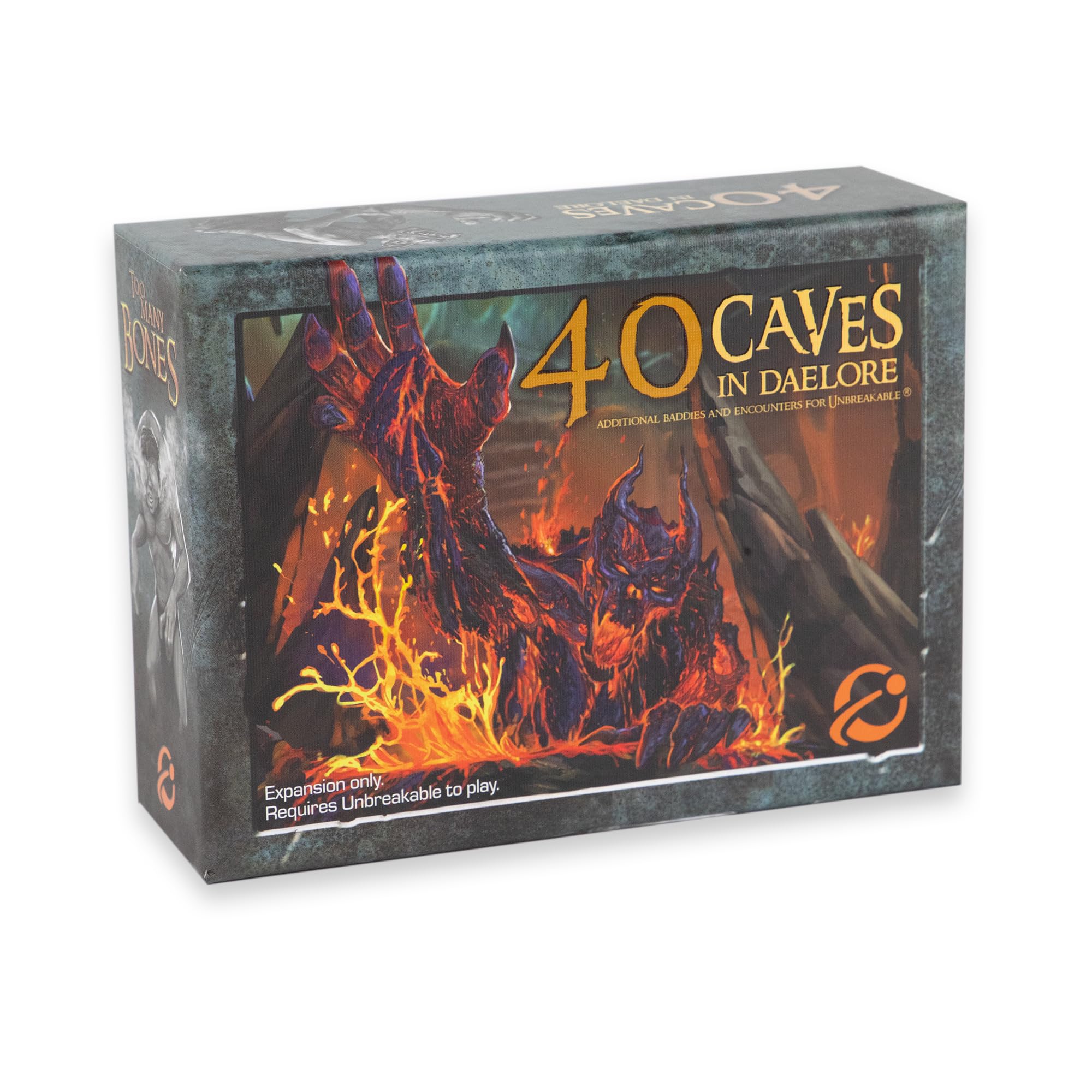 Too Many Bones: 40 Caves in Daelore Expansion – Tabletop Dice-Builder Fantasy RPG Game Add-on