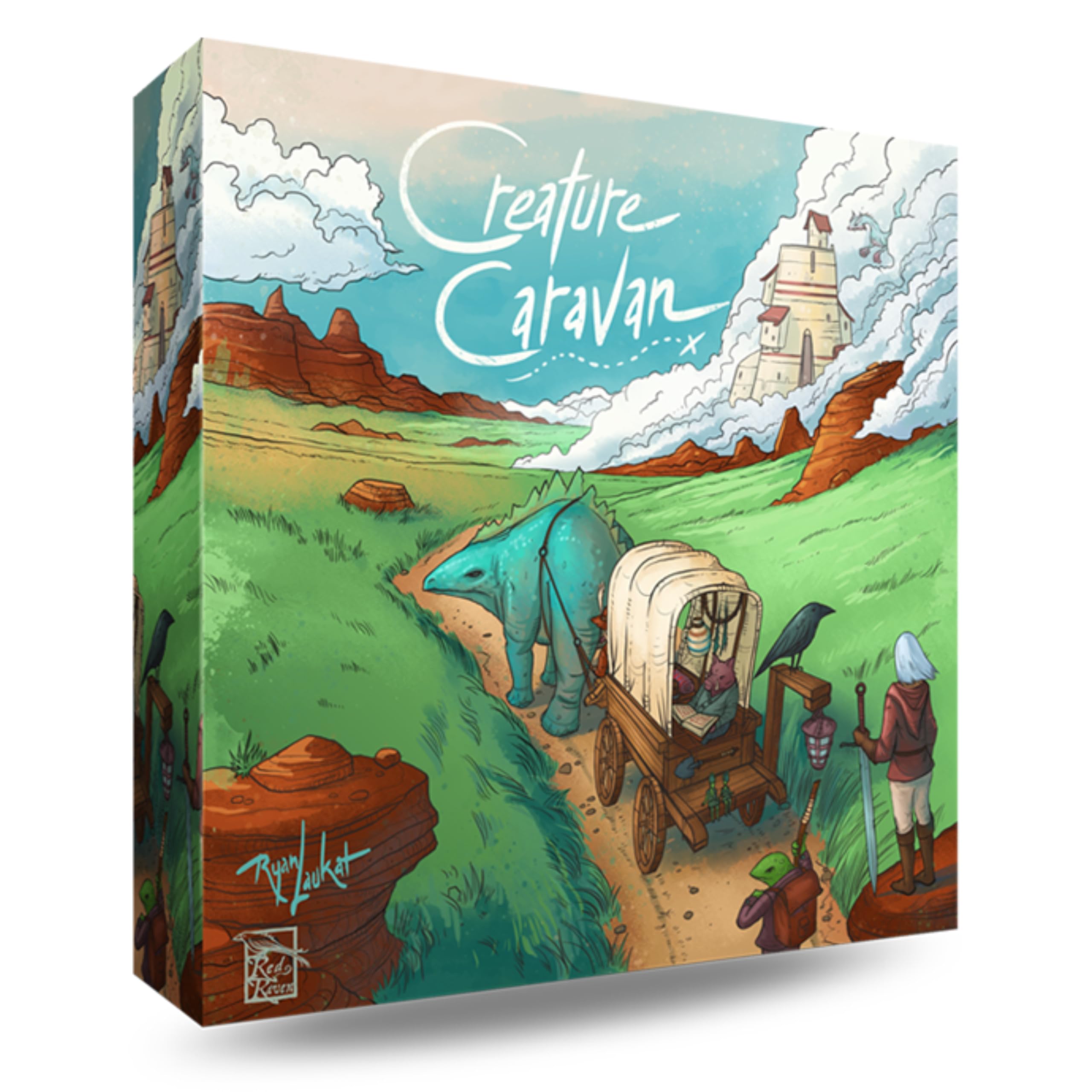 Creature Caravan by Red Raven | Epic Adventure Tableau-Building Board Game of Traveling, Trading & Battling Ember Zombies Across Arzium, Featuring 134 Unique Cards, Dice Actions & Simultaneous Play