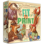AEG & Flatout Games | Fit to Print | Build your Newspaper! | From the Creators of Cascadia | Easy to Learn | Quick to Play | Ages 10+ | For 1-6 Players, Cream