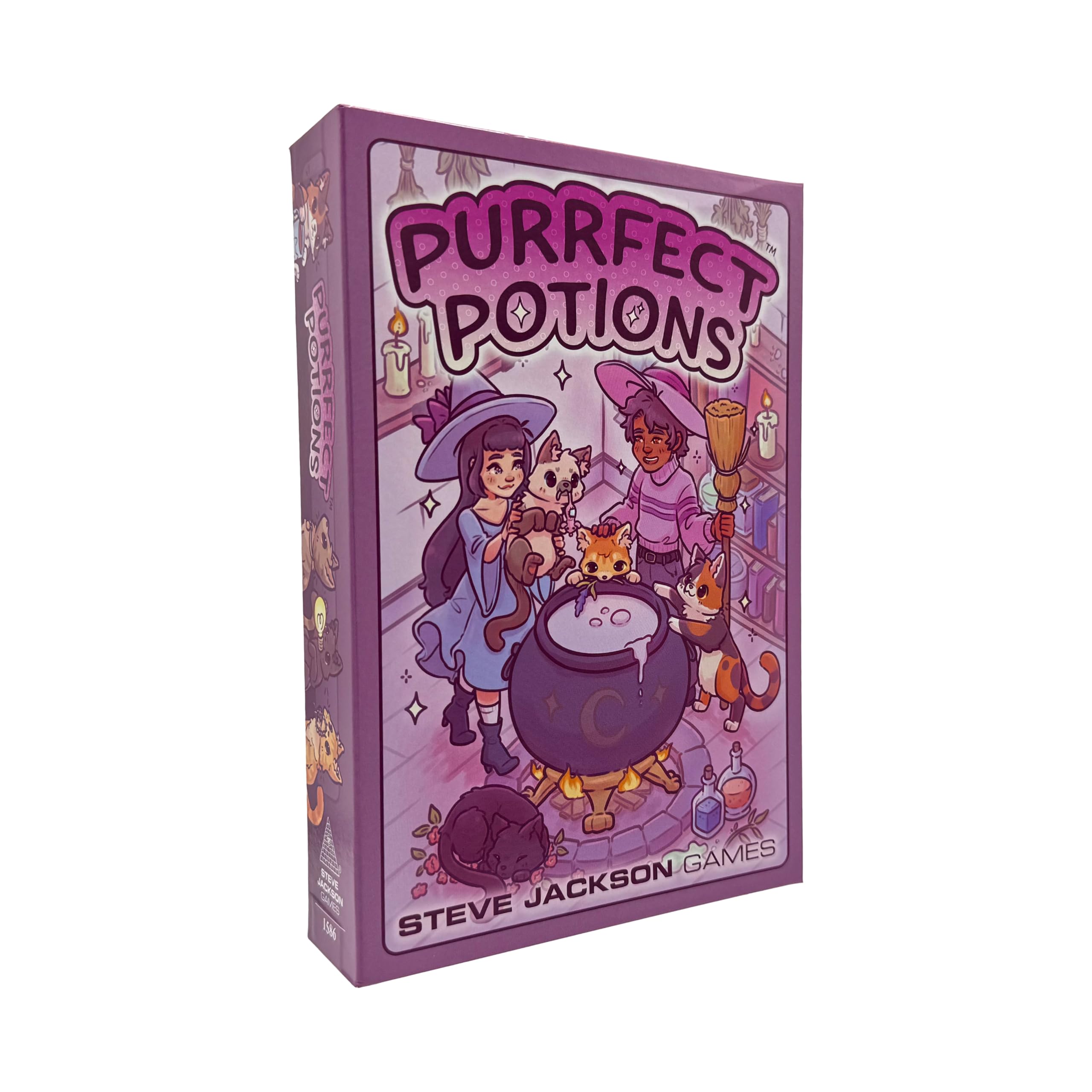 Purrfect Potions: Family Dice & Tile Game – Brew Potions with Cat Familiars for Ages 8+, 2-4 Players, ~30 Min Play