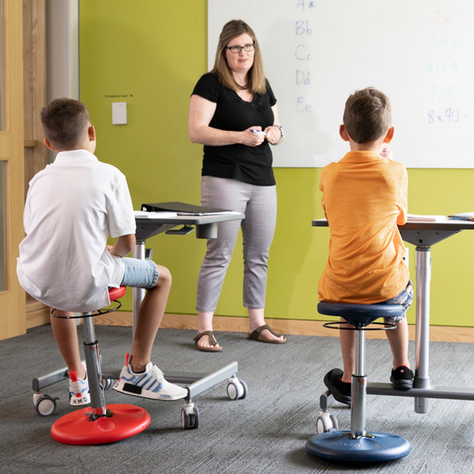 Kids Adjustable Standard Wobble Chair 14-19", Yellow