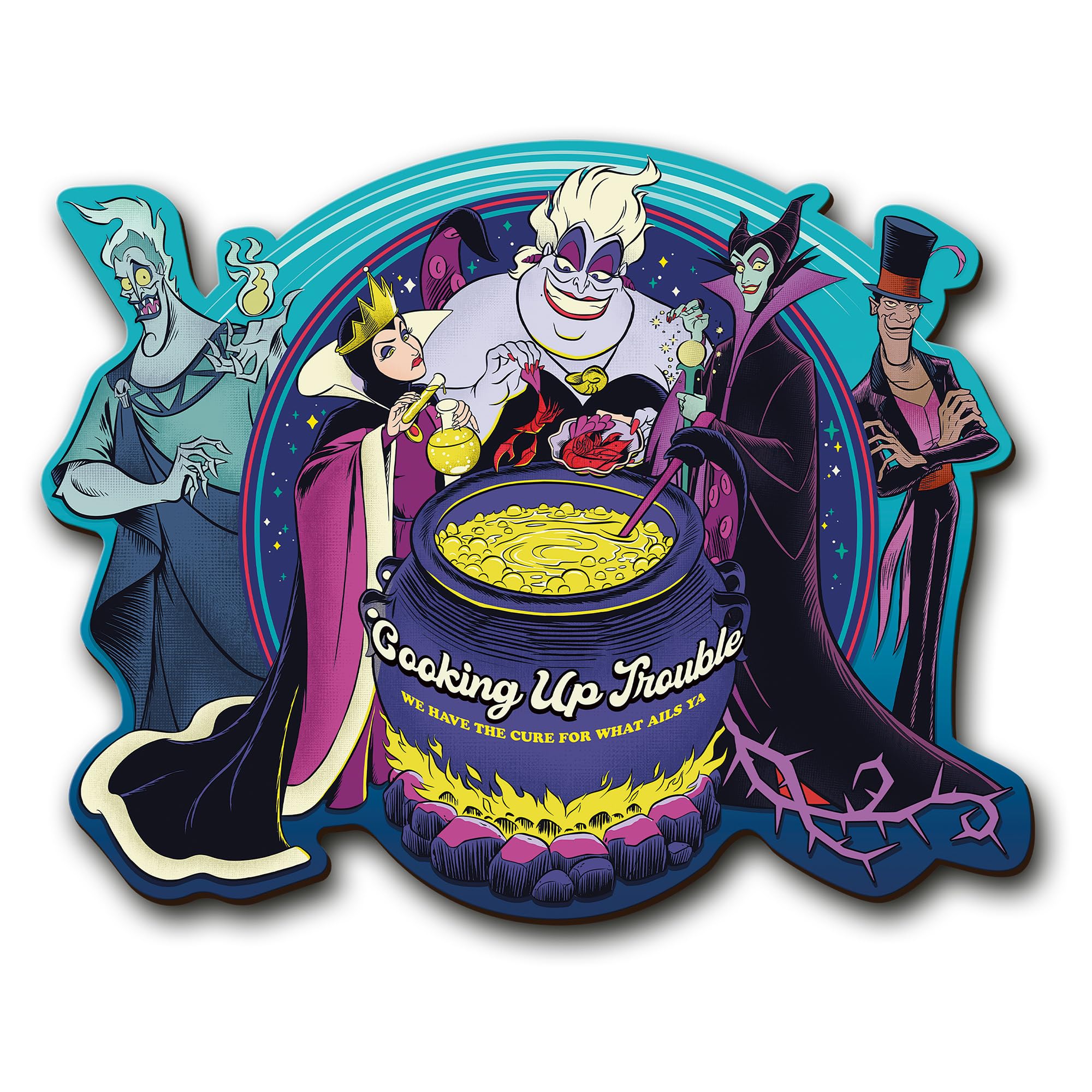 Trefl Disney's Villains 500+5 Piece Jigsaw Puzzle Wood Craft Irregular Shapes, 50 Special Puzzles, Modern Premium Puzzle, for Adults and Children from 14 Years Old
