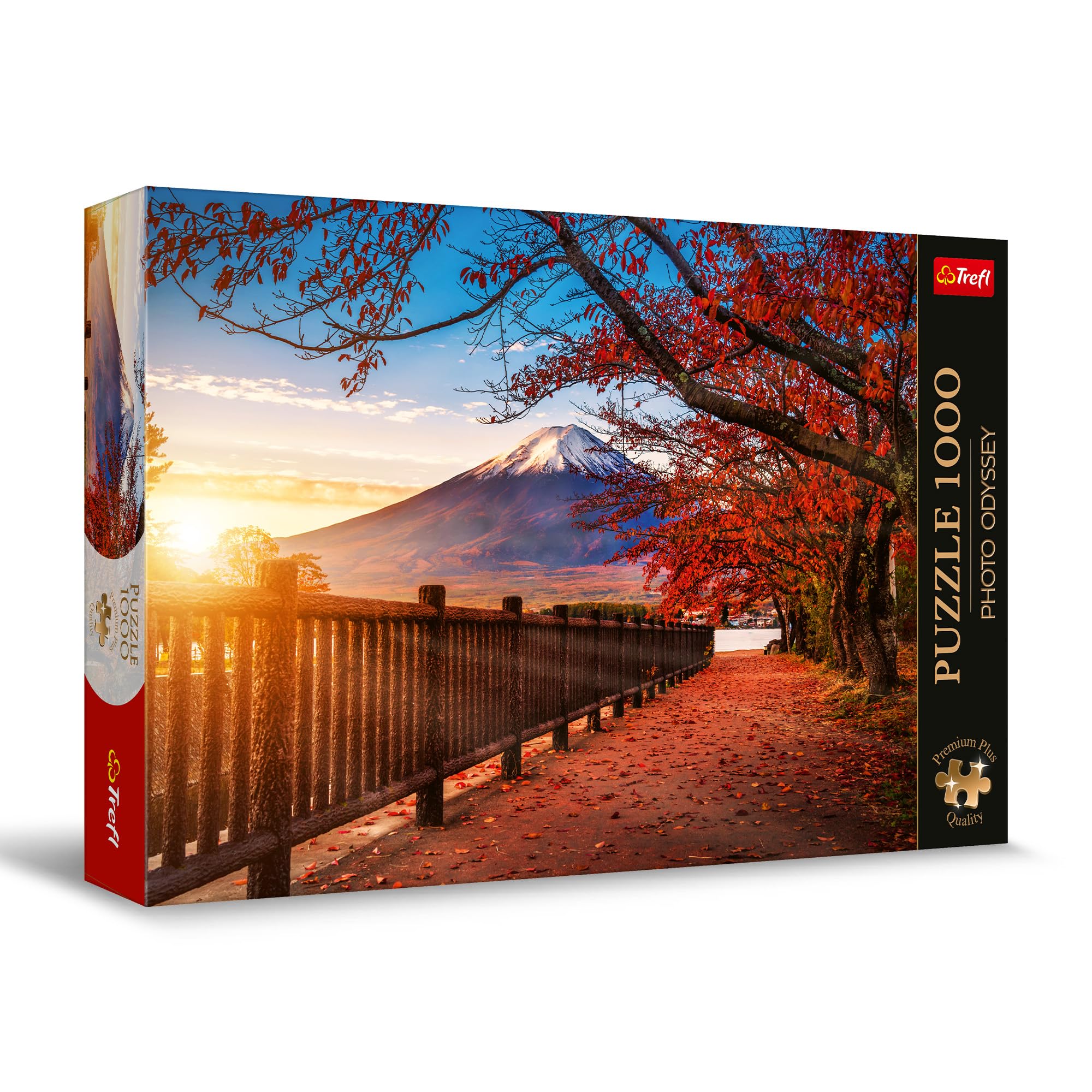 Trefl Mount Fuji, Japan 1000 Jigsaw Puzzle Premium Plus Photo Odyssey 27"x19" Unique Photographic Series, Perfect Matching of Elements, for Adults and Children from 14 Years Old