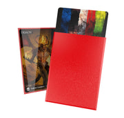 Ultimate Guard Cortex Outer Card Sleeves, 100 Standard Size TCG Sleeves, 66 x 91mm, Red Back, Glossy Finish, No PVC & Acid-Free, High Clarity