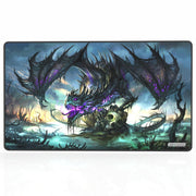 GamerMats Premium Stitched Playmats for Card Games & Computer Desktop PC Gaming - Unique Fantasy, Sci-fi, and Anime Designs, Non-Slip Rubber Base, Durable - MTG Compatible (Skull Collector)