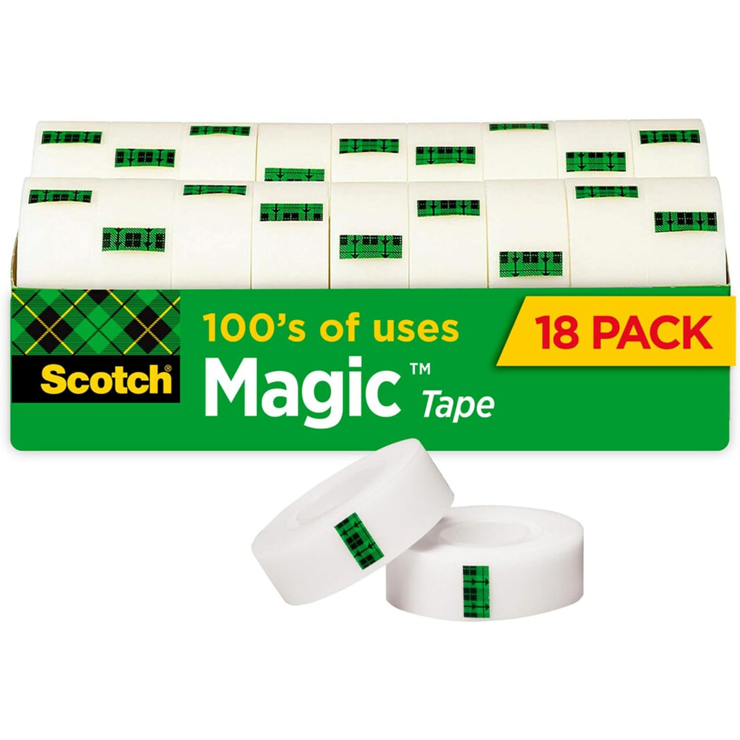 Magic™ Tape Refill Rolls, 3/4" x 1000", Pack of 18