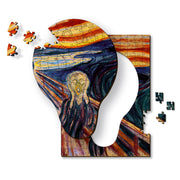 Trefl The Scream - Edvard Munch 200 Jigsaw Puzzle, Wood Craft, Irregular Shapes, 5 Special Puzzles, Famous Paintings and Artists, Creative Fun for Adults and Children from 9 Years Old