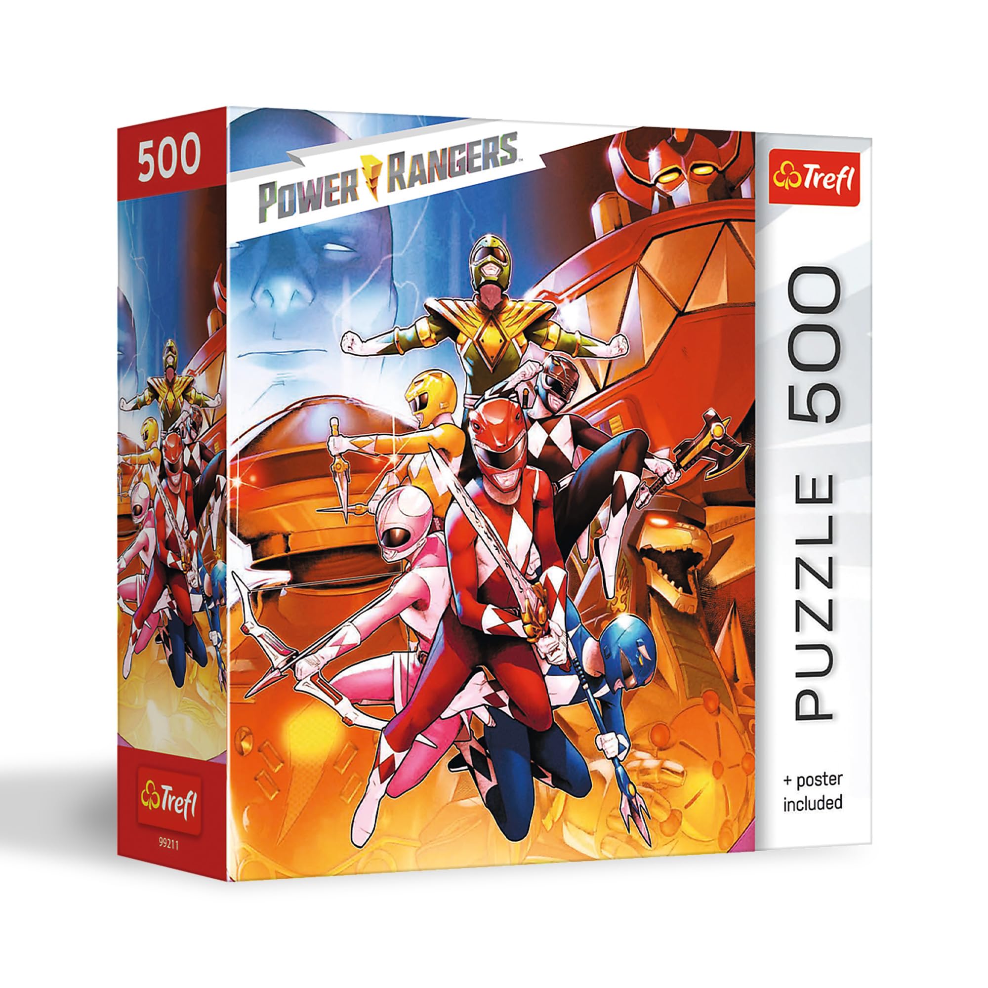 Trefl Power Rangers - Undefeated Power Rangers - 500 Piece Jigsaw Puzzle 18.9" x 13.4" DIY Puzzle, Creative Fun, Classic Puzzle for Adults and Children from 10 Years Old